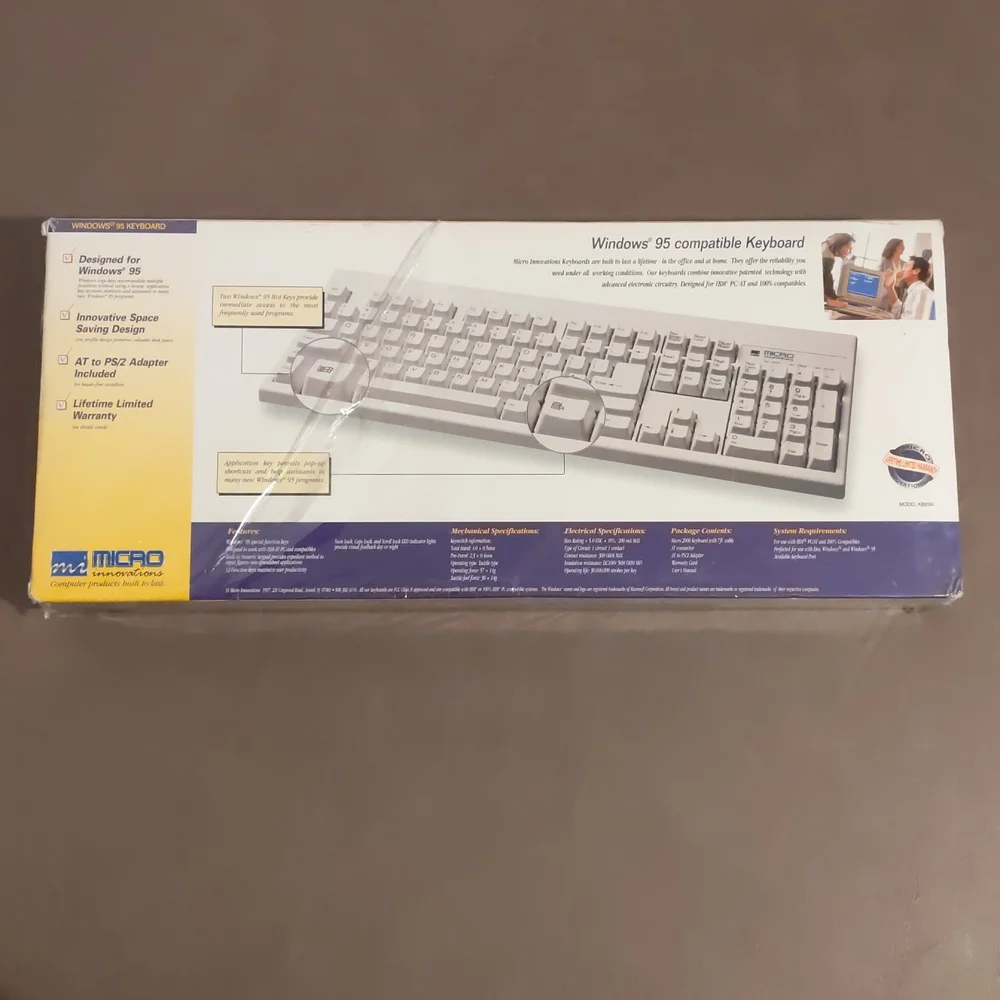 Micro innovations micro 2000 keyboard windows 95 new in package